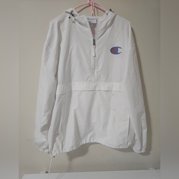 Champion Men's Lrg Windbreaker White - Picture 1 of 8